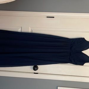 Navy blue long dress